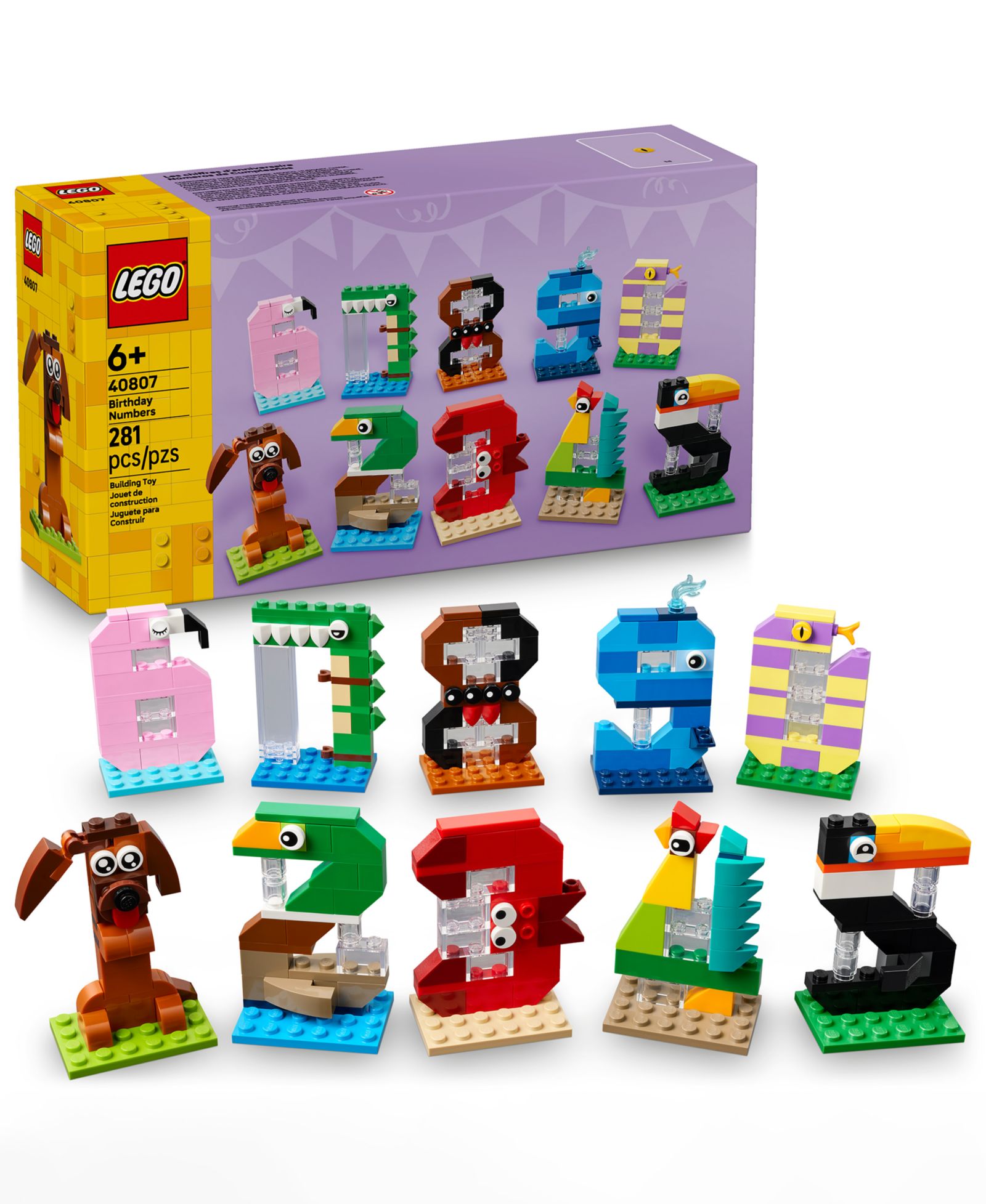 Набор LEGO® Birthday Numbers 40807 281-Piece