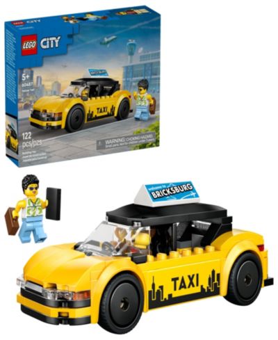 Конструктор LEGO® City Yellow Taxi Car 60487, 122 детали