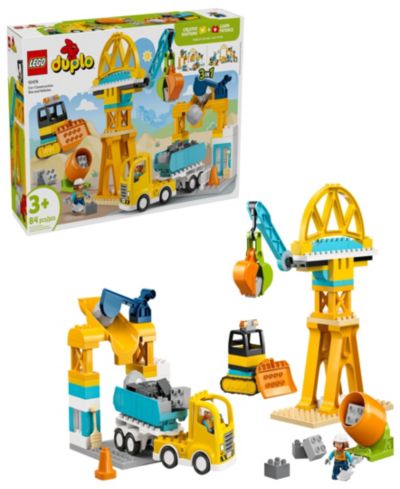 LEGO® DUPLO Town 3 in 1 Construction Site and Vehicle Toy 10476, 84 Pieces