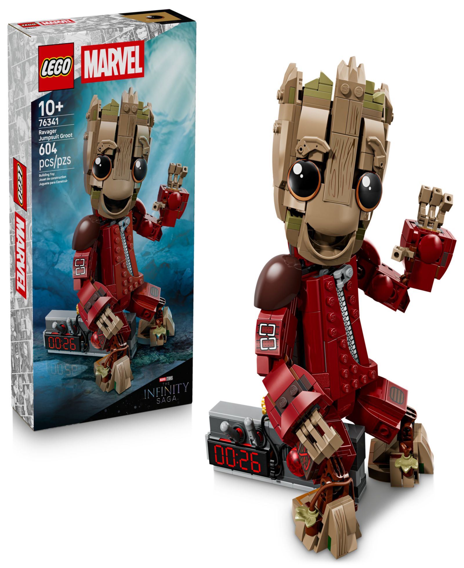 LEGO® Marvel Ravager Jumpsuit Groot Детская игручка 76341, 604 детали