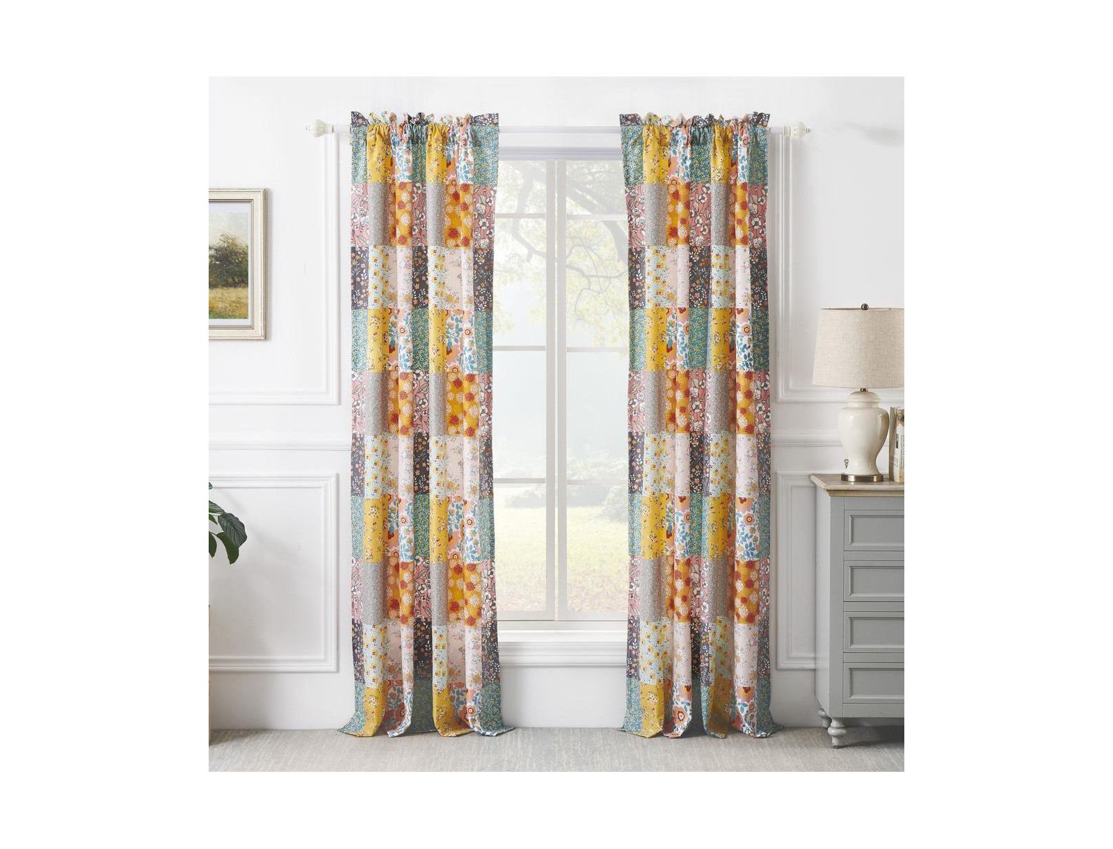 Комплект из 2 штор Barefoot Bungalow Carlie Curtain Panel 50x84" и 3x24"