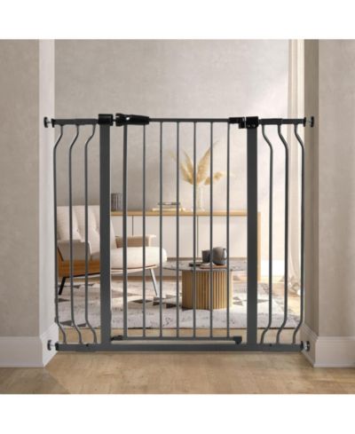 BalanceFrom Fitness BalanceFrom Walk Thru Safety Gate, Fits 29.1-43.3" Openings, 36" Tall, Graphite