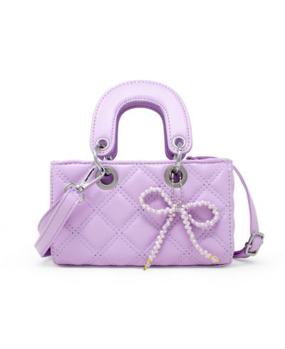 Сумка ZOMI GEMS Girls Quilted Rectangle Bow Charm Purple