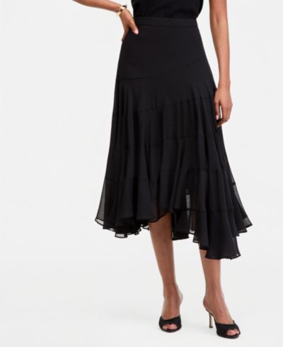 I.N.C. International Concepts Women's Asymmetrical Midi Skirt, Macy's Exclusive