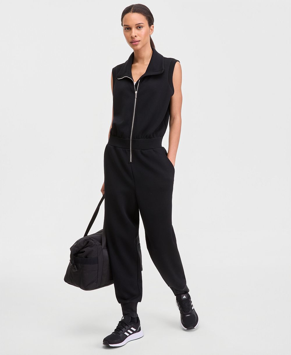 ID Ideology Women's Zip-Front Sleeveless Jumpsuit, Macy's Exclusive