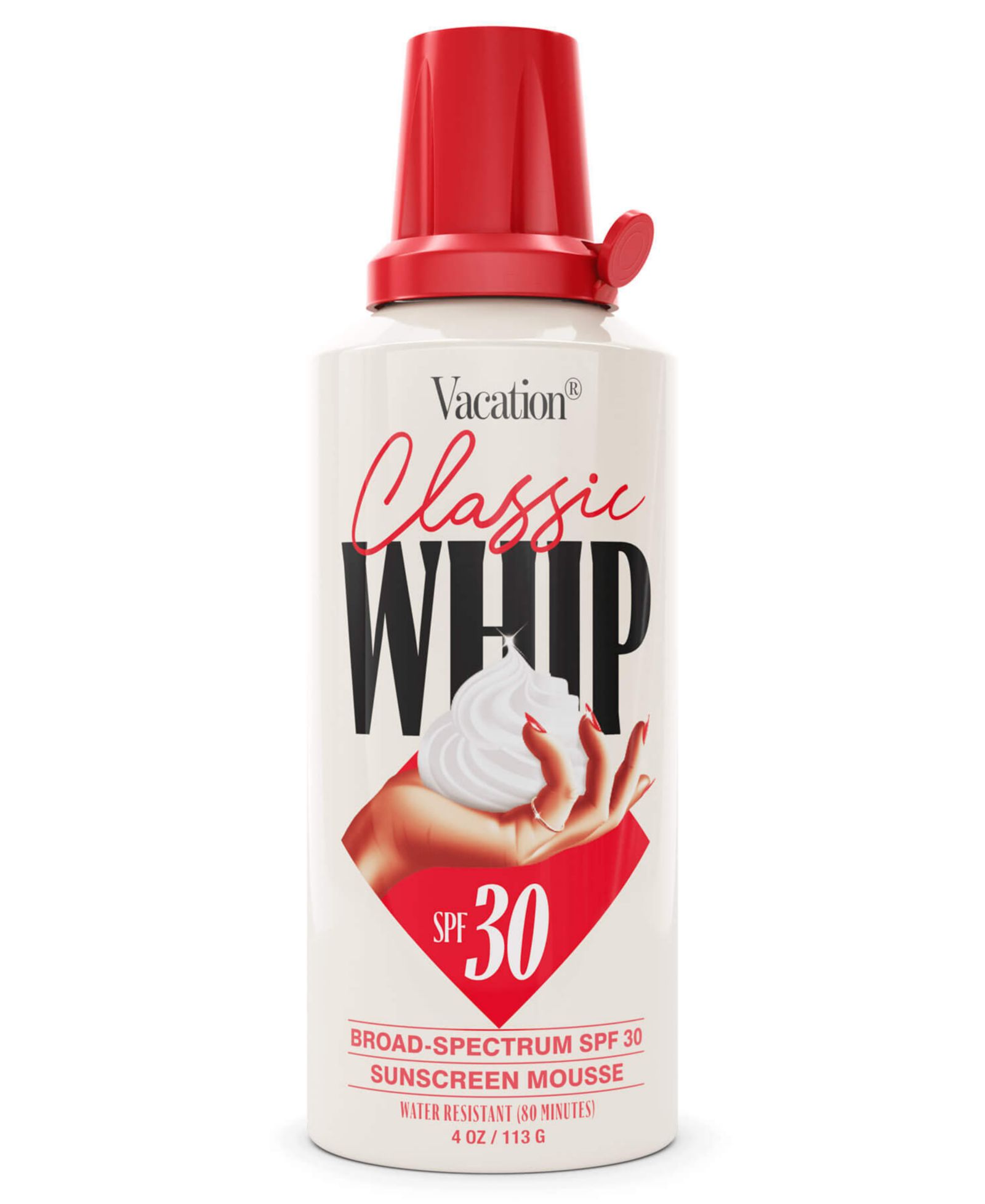 Vacation Classic Whip SPF 30 Foam Sunscreen, 4 oz.