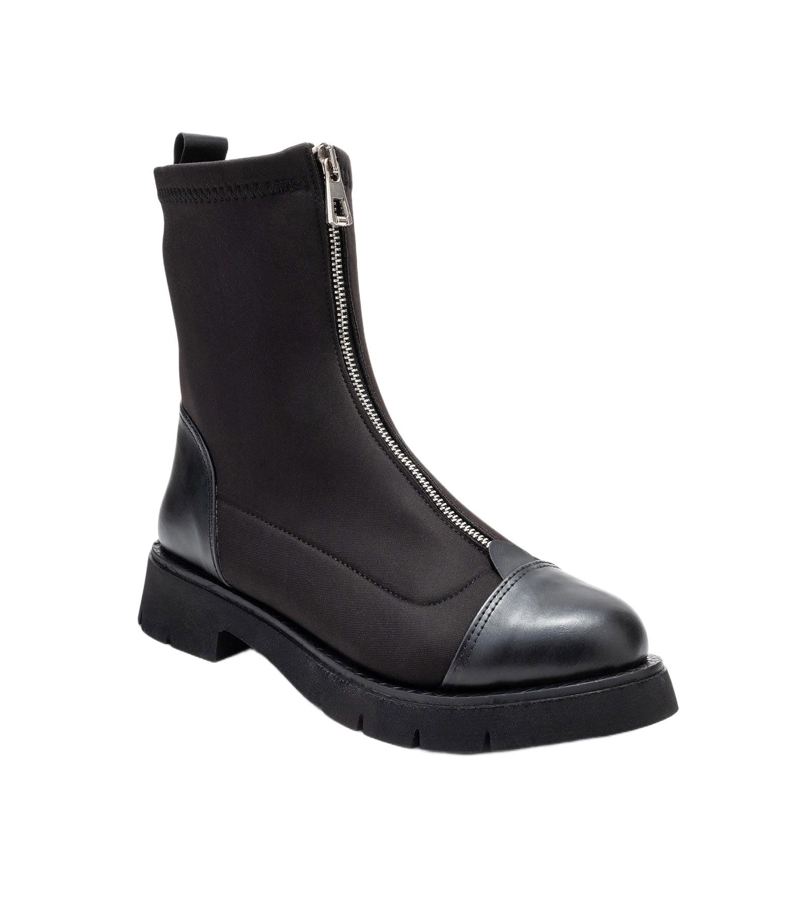 Prologue Shoes Women's Martos Stretch Front Zip Ankle Boot
