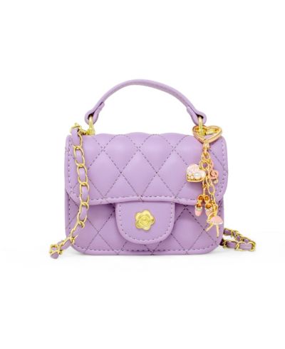 Маленькая стеганая сумка-чехол ZOMI GEMS Tiny Quilted Ballet Charm, фиолетовая