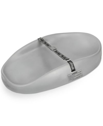 Коврик для пеленания Bumbo, эргономичный мат с ремнем безопасности, серый