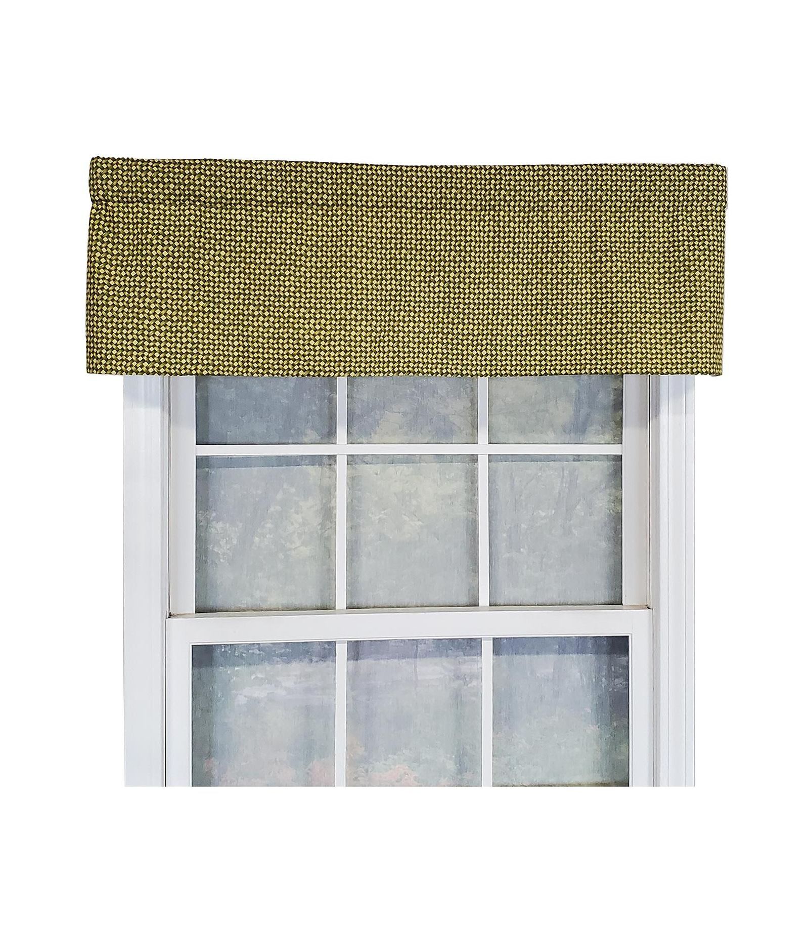Валанс RLF Home Cabana Trellis для окон, премиальное качество, 3" Rod Pocket, 50" x 14"