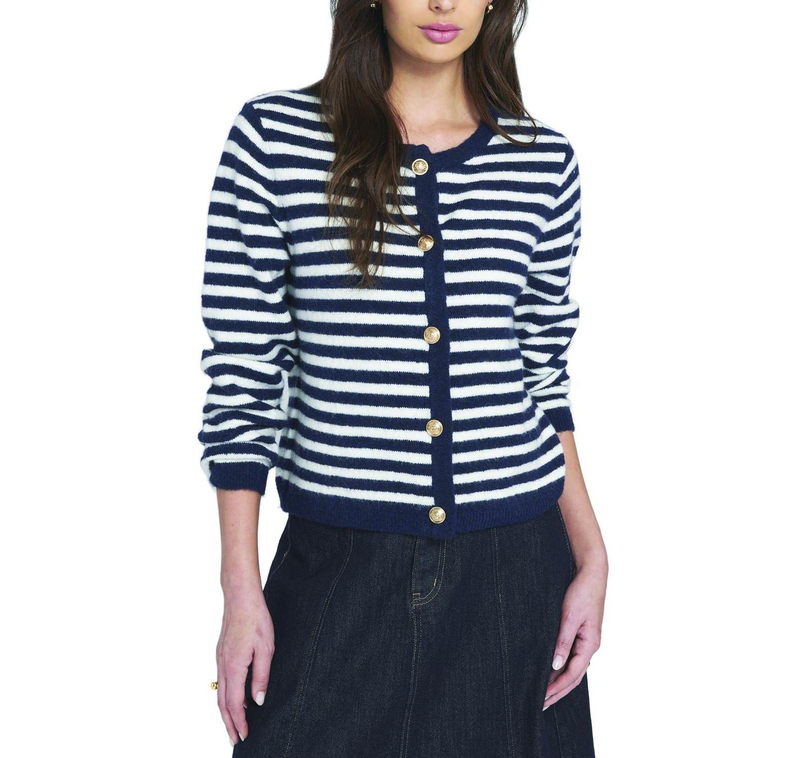 Женский кардиган ELLE Collection Fuzzy Striped