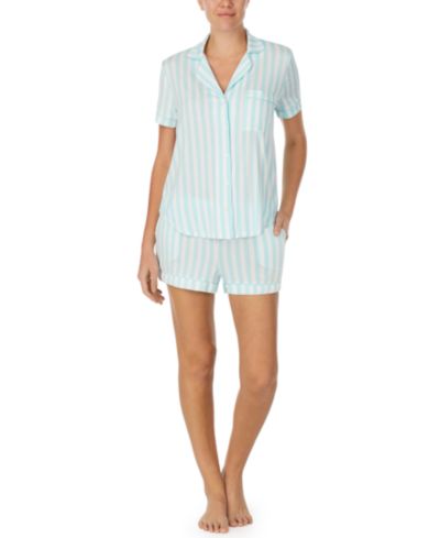 kate spade new york Sleepwear Short-Sleeve Modal Jersey Notch Collar Boxer Pajama Set