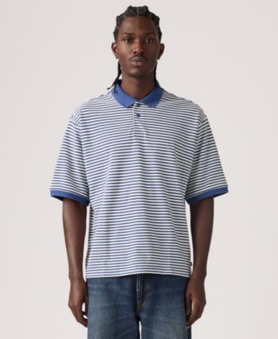 Поло Levi's Men's Boxy Striped Collared