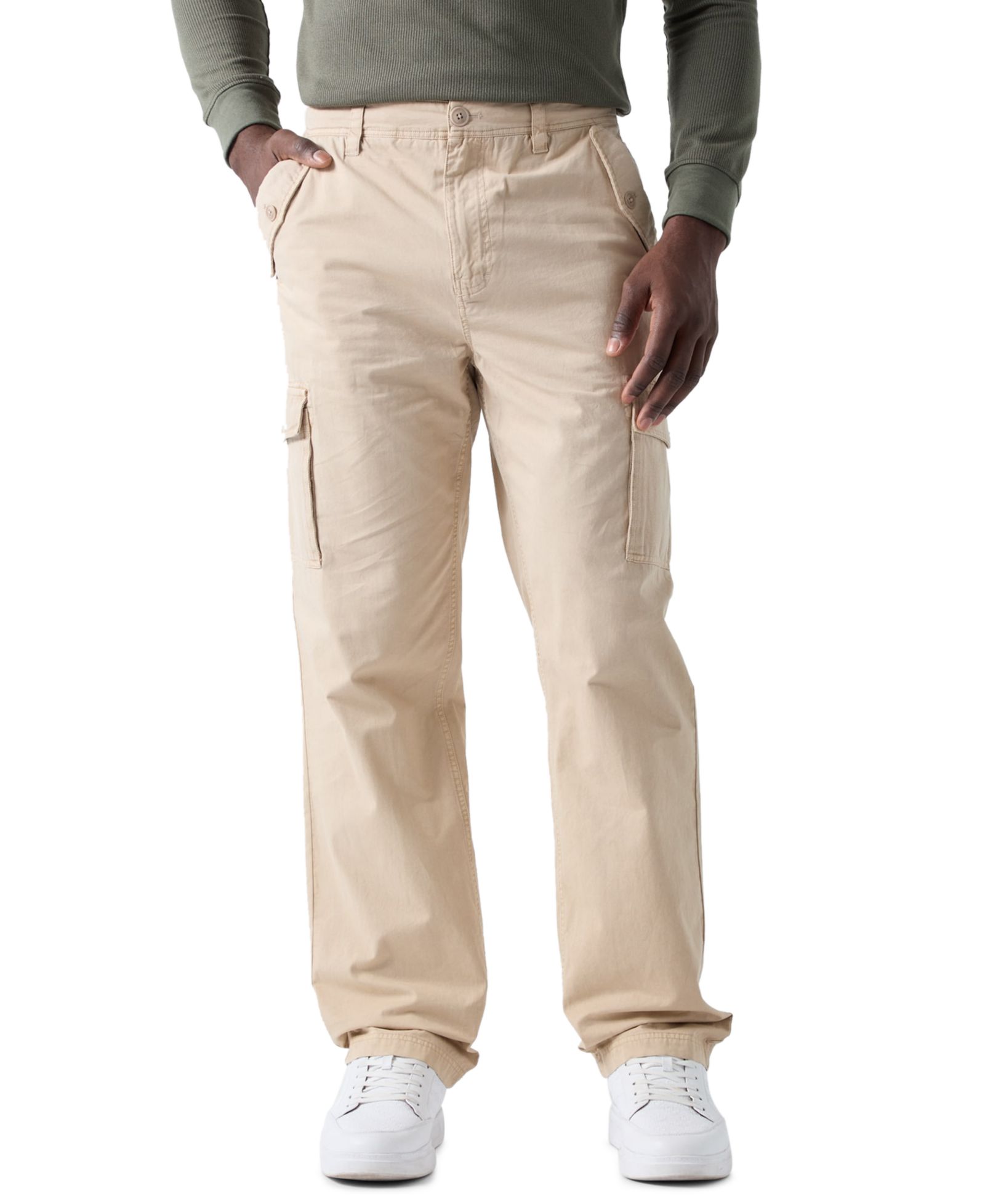 GUESS Men's Owen Straight-Fit Cargo Pants