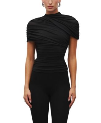 Heiress Beverly Hills Women's The Draped Shoulder Top