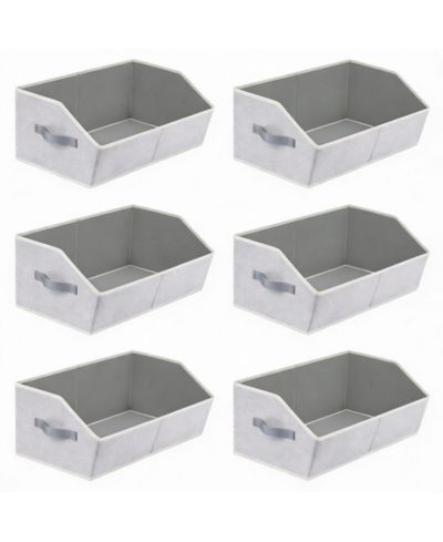 YIGII Large Collapsible Fabric Storage Bins with Handles for Clothes Towels