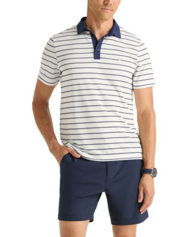 Мужская поло Nautica Striped Moisture-Wicking Classic-Fit