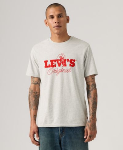 Мужская футболка Levi's с графическим логотипом и круглым вырезом