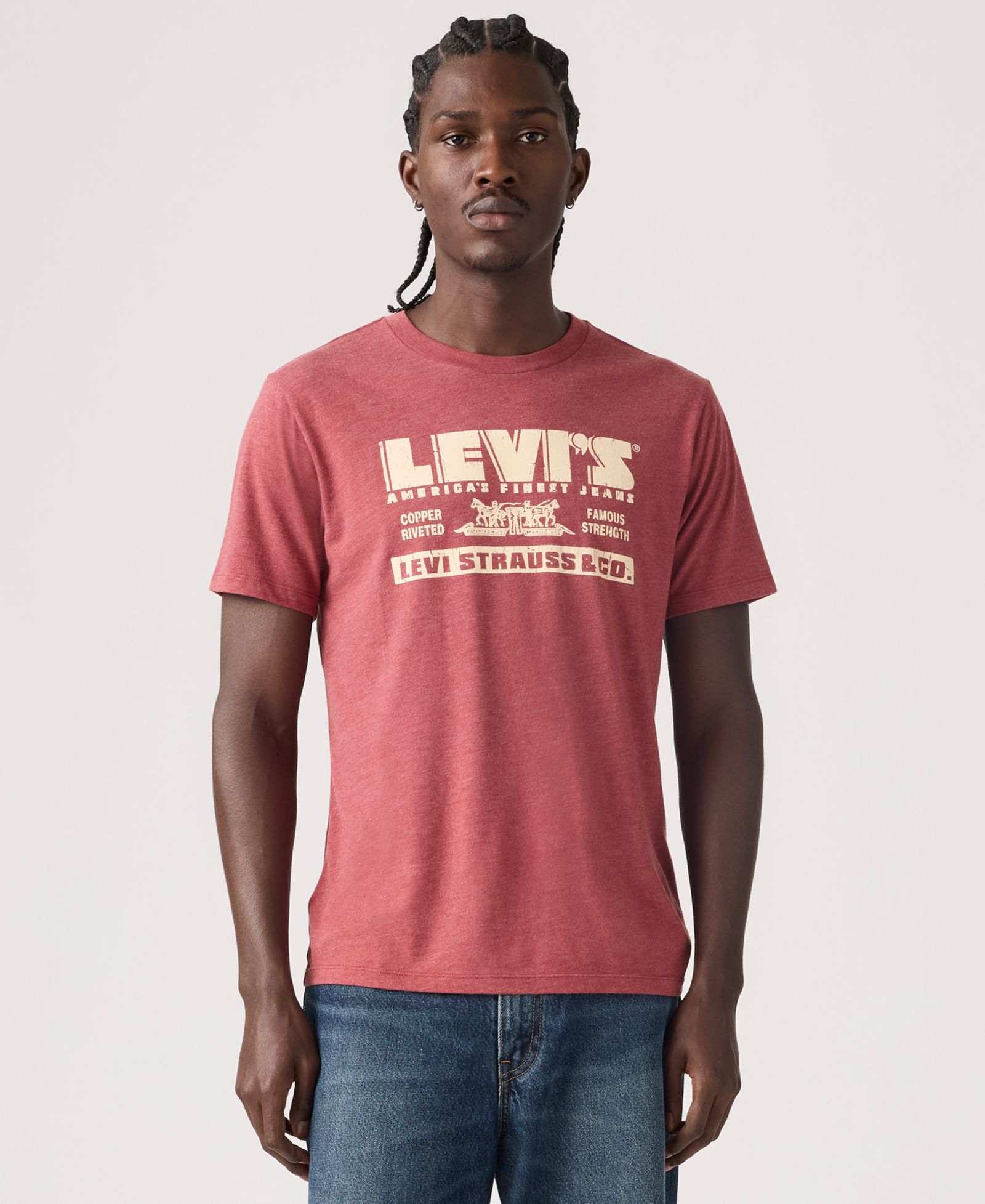 Levi's Men's Graphic Logo Detail Crewneck T-Shirt