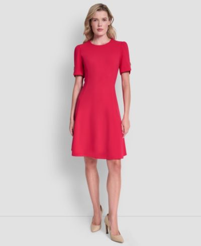 Женское платье DKNY Women's Short-Sleeve Jewel Neck