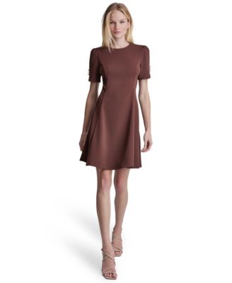 Женское платье DKNY Women's Short-Sleeve Jewel Neck