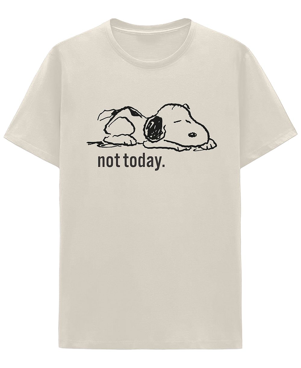 Футболка Hybrid Apparel Men's Snoopy Not Today с круглым вырезом