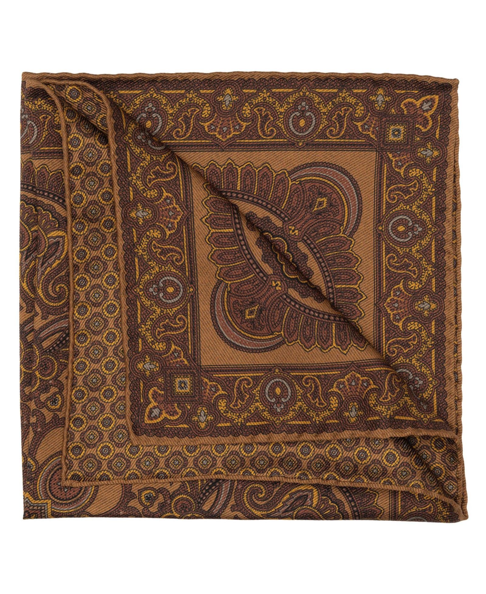 Elizabetta Men's Lario - Double Sided Silk Pocket Square for Men