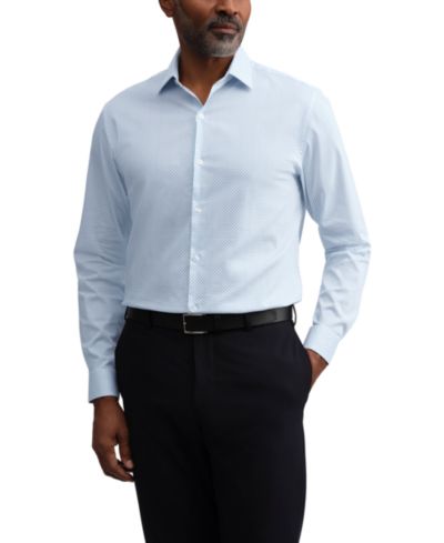 Kenneth Cole Reaction Мужская рубашка Kenneth Cole Reaction Techni-Cole Stretch Slim-Fit