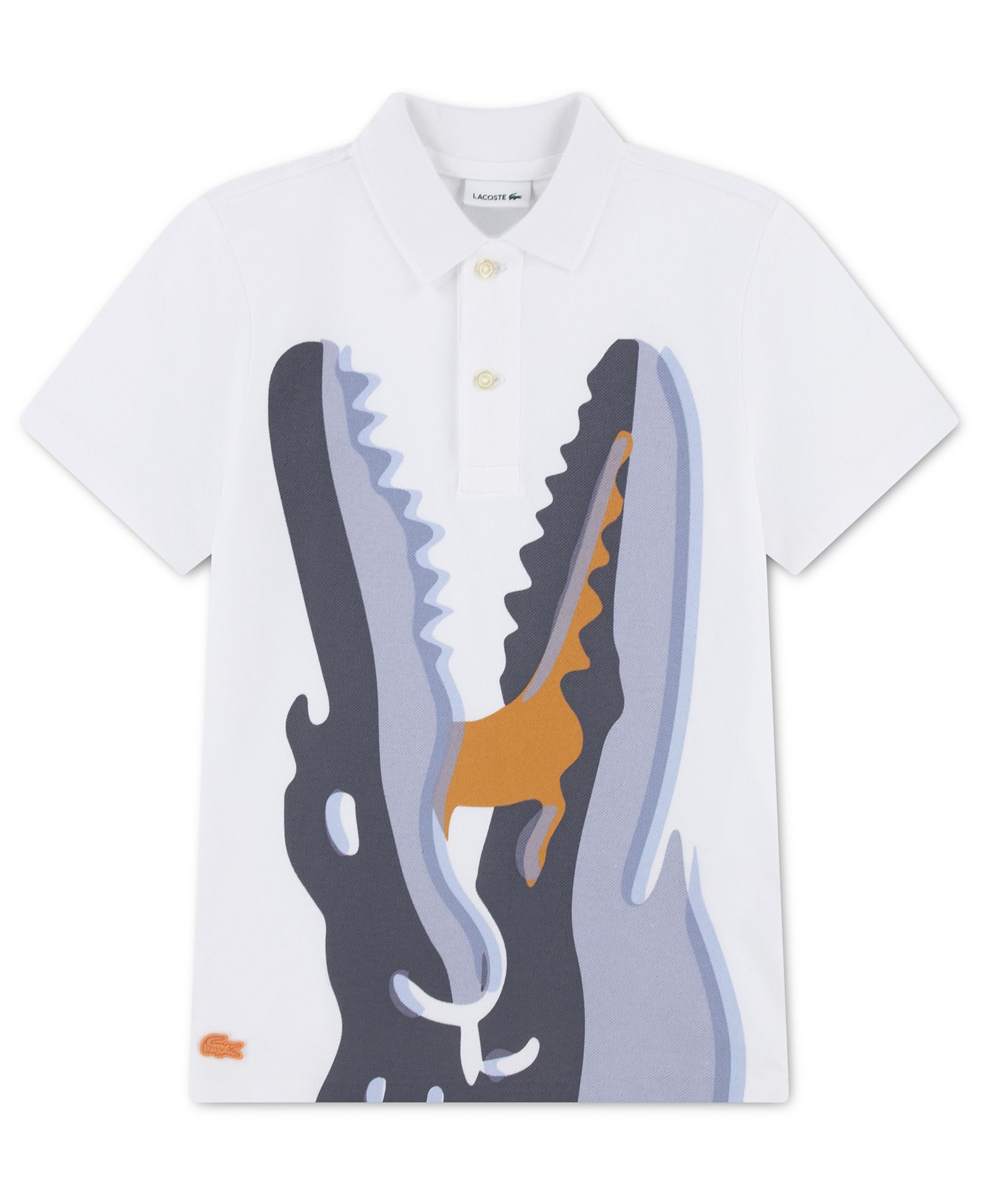Поло Lacoste Boys' 10-16 Watercolor Croc Short-Sleeve