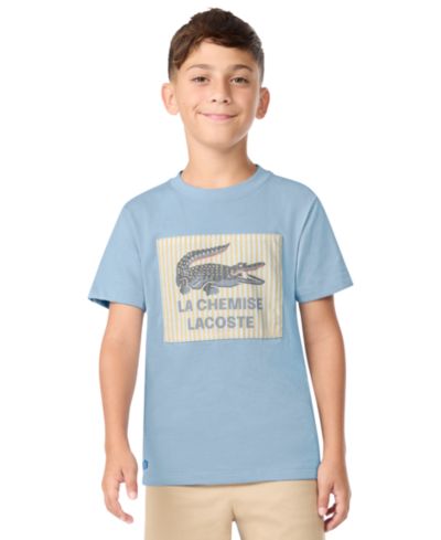 Lacoste Детская футболка с аппликацией, crewneck