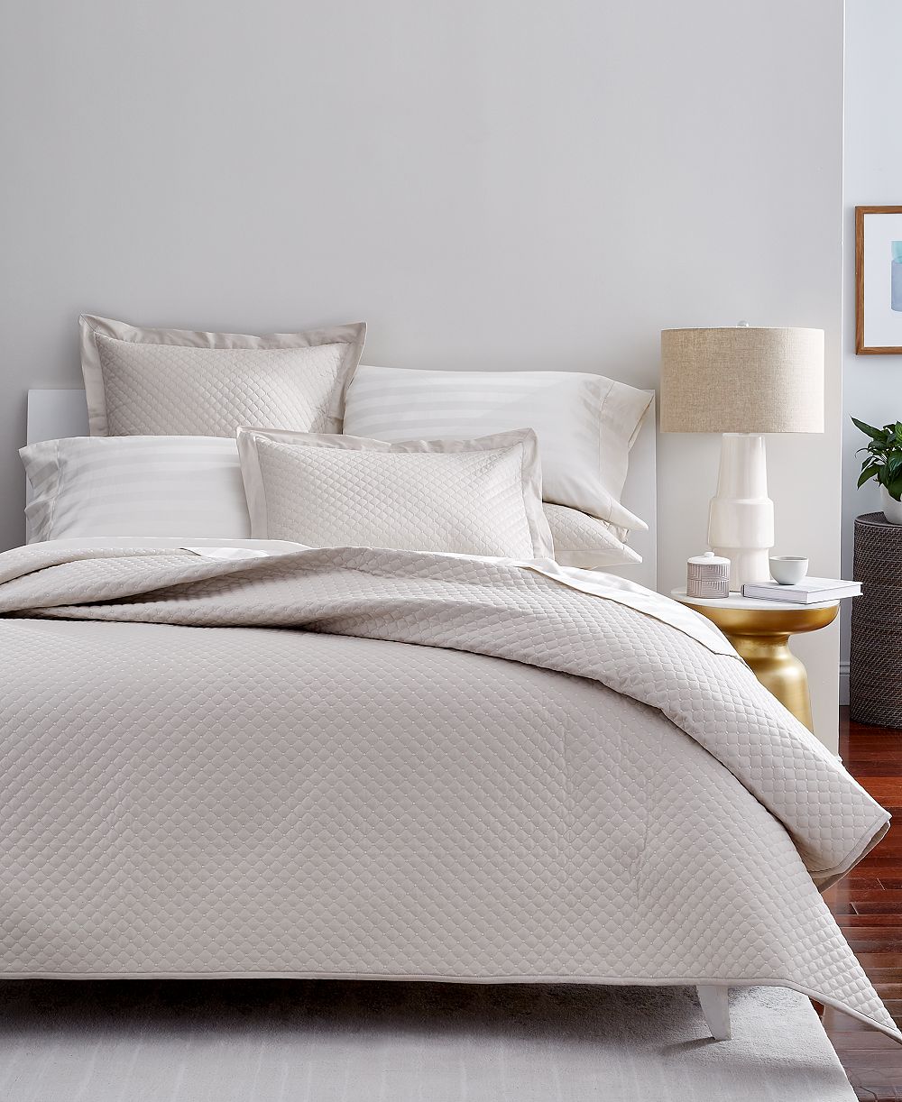 Charter Club Quilted Cotton 3-Pc. Coverlet Set, King, Exclusively at Macy’s
