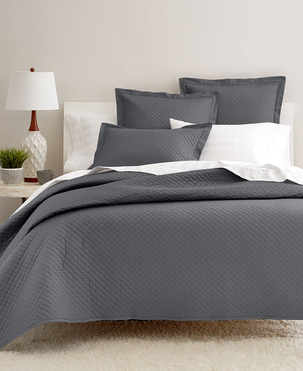 Charter Club Quilted Cotton 3-Pc. Coverlet Set, King, Exclusively at Macy’s