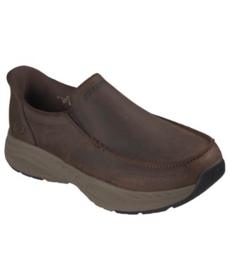 Мужские кеды Skechers Slip-Ins Relaxed Fit: Norman - Jasper Moc-Toe Casual Sneakers