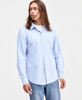 Sun + Stone Men's Oxford Long-Sleeve Shirt, Macy's Exclusive