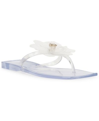 I.N.C. International Concepts Women's Yeira Flower Jelly Flat Sandals, Macy's Exclusive