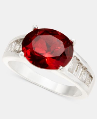 Charter Club Red Crystal Ring, Macy's Exclusive