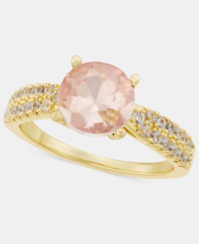 Кольцо Charter Club Pink Crystal Pavé