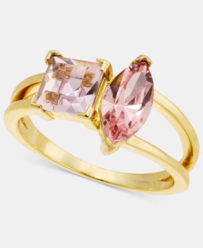 Кольцо Charter Club Two-Stone Pink Crystal