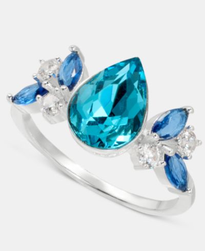 Charter Club Blue Crystal Ring, Macy's Exclusive