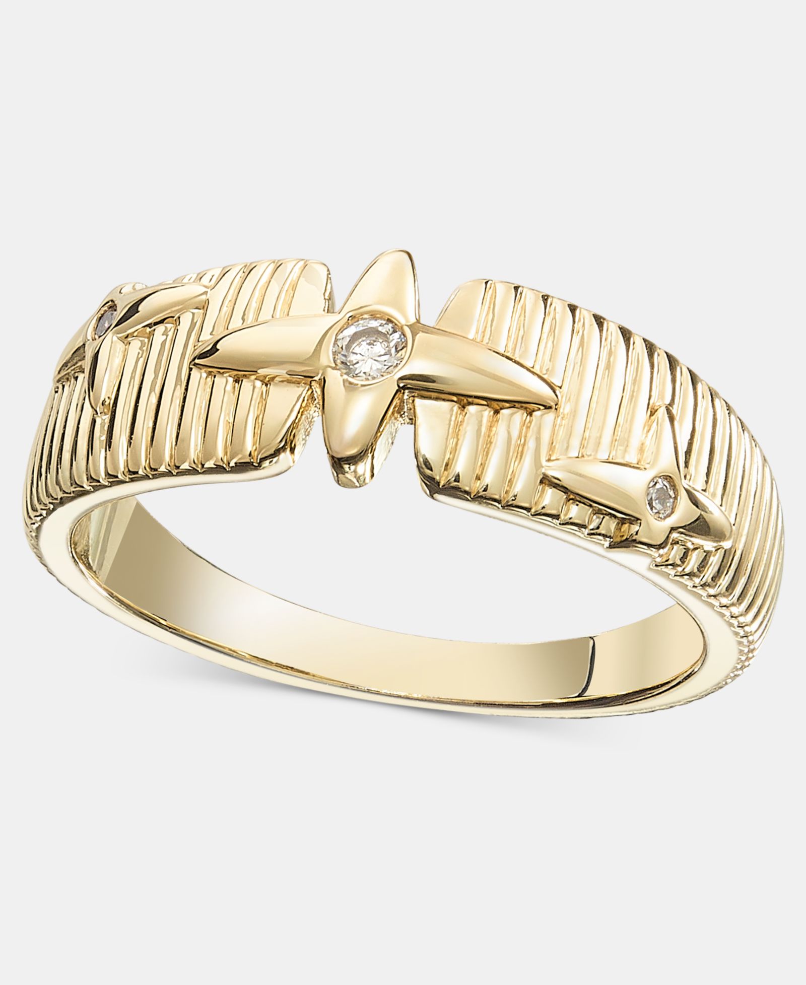 On 34th Pavé Star Textured Band Ring, Macy's Exclusive