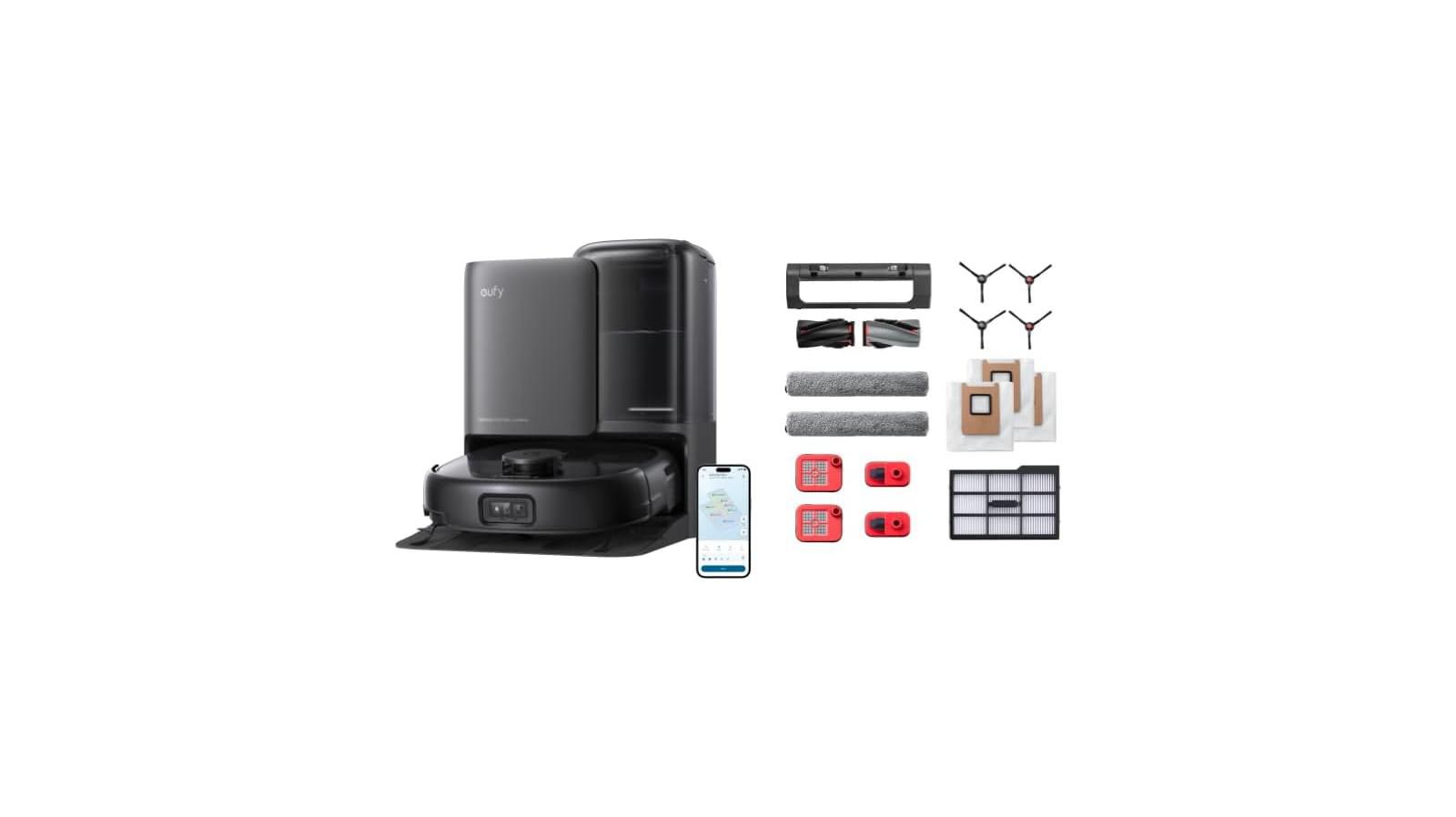 eufy E25 Omni Робот-пылесос с самоочищающейся станцией All-in-One + комплект запасных частей