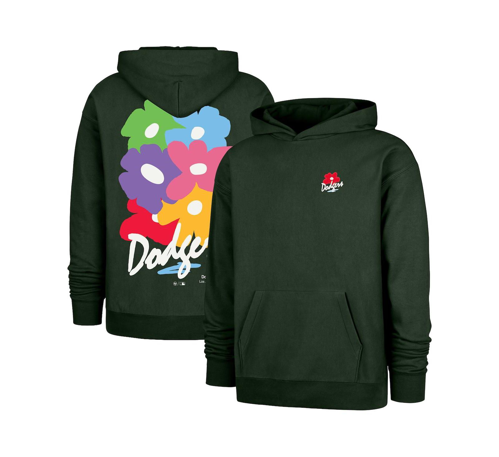 '47 Brand Мужское худи Gallery Foundation, Los Angeles Dodgers, Dark Green