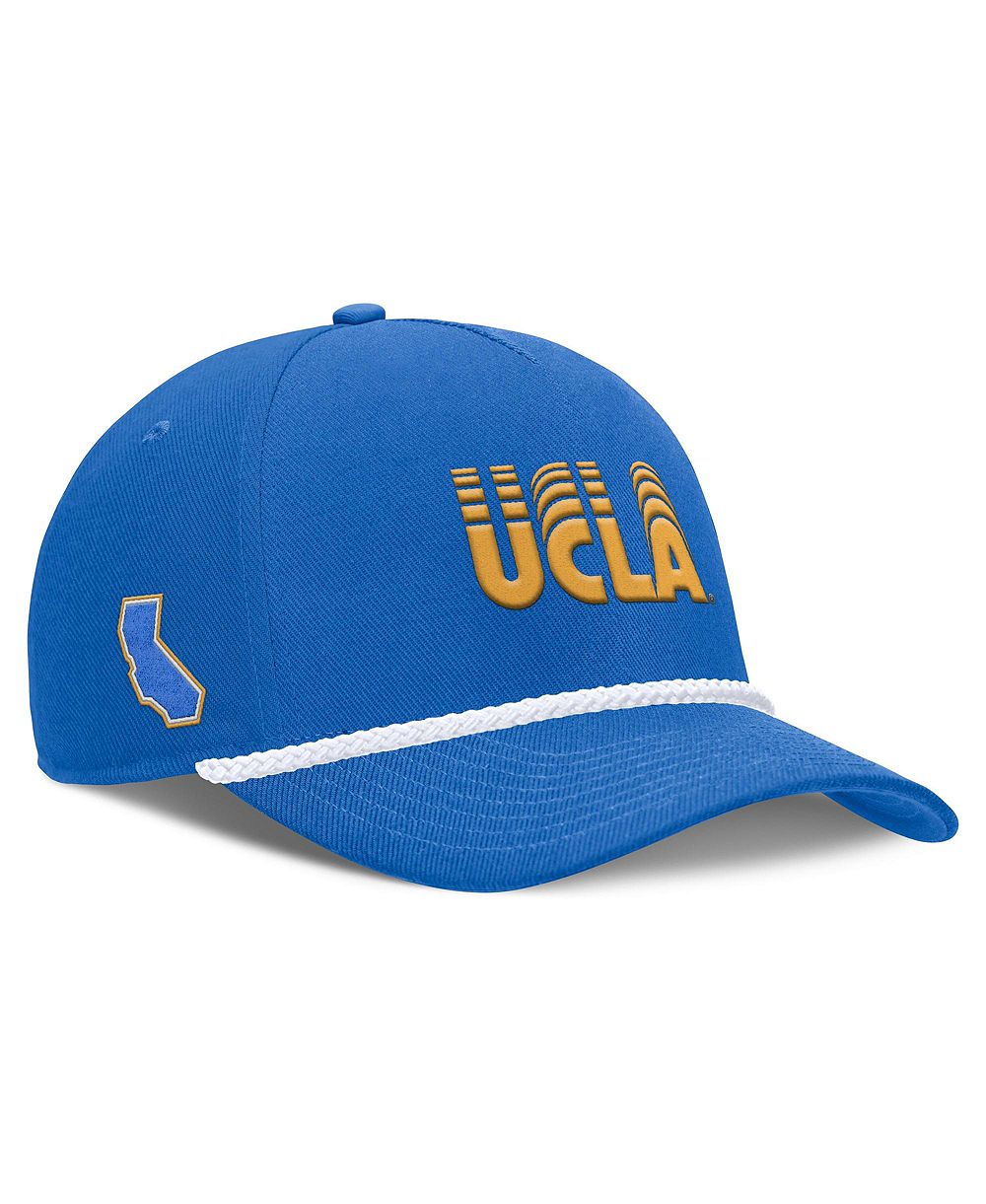 Мужская и женская кепка Nike Blue UCLA Bruins 2026 Basketball Refresh 5-Panel Rope Rise