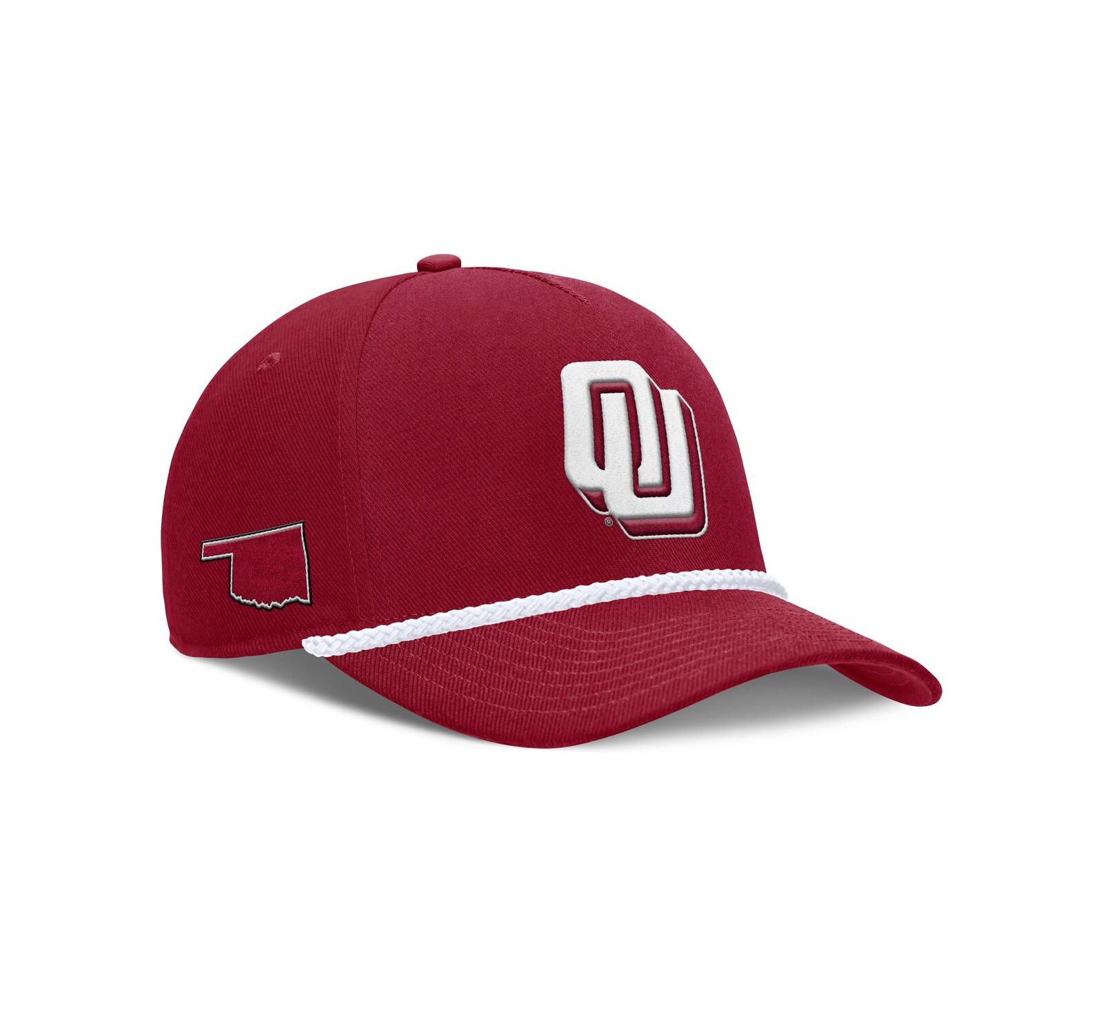 Nike Men's and Women's Crimson Oklahoma Sooners 2026 Basketball Refresh 5-Panel Rope Rise Hat