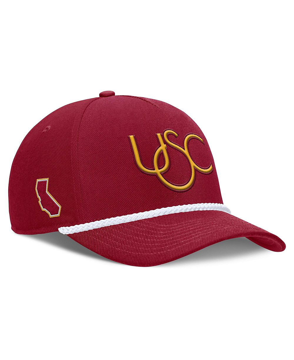 Nike Мужская и Женская регулируемая кепка USC Trojans 2026 Basketball Refresh 5-Panel Rope Rise