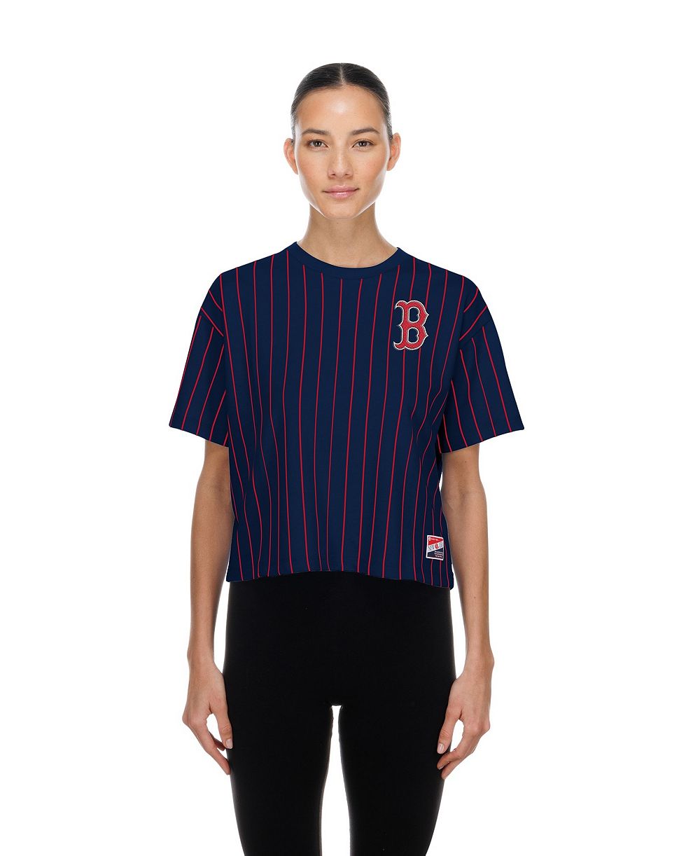 New Era Женская футболка New Era Boston Red Sox Meshback Pinstripe Boxy