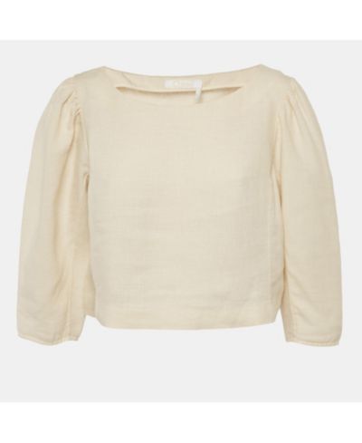 Pre-Owned Chloe Women's Beige Linen Top