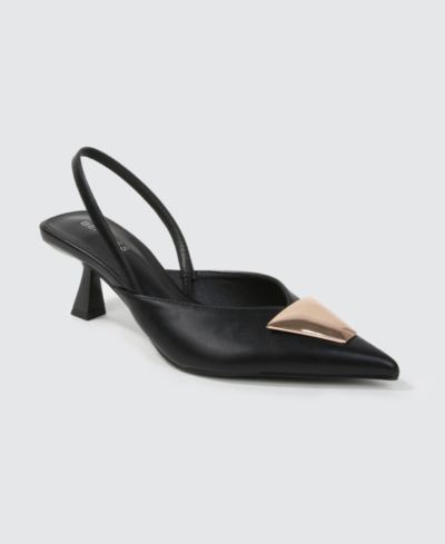 Женские туфли-лодочки BERNESS Cielo Slingback с золотистым акцентом