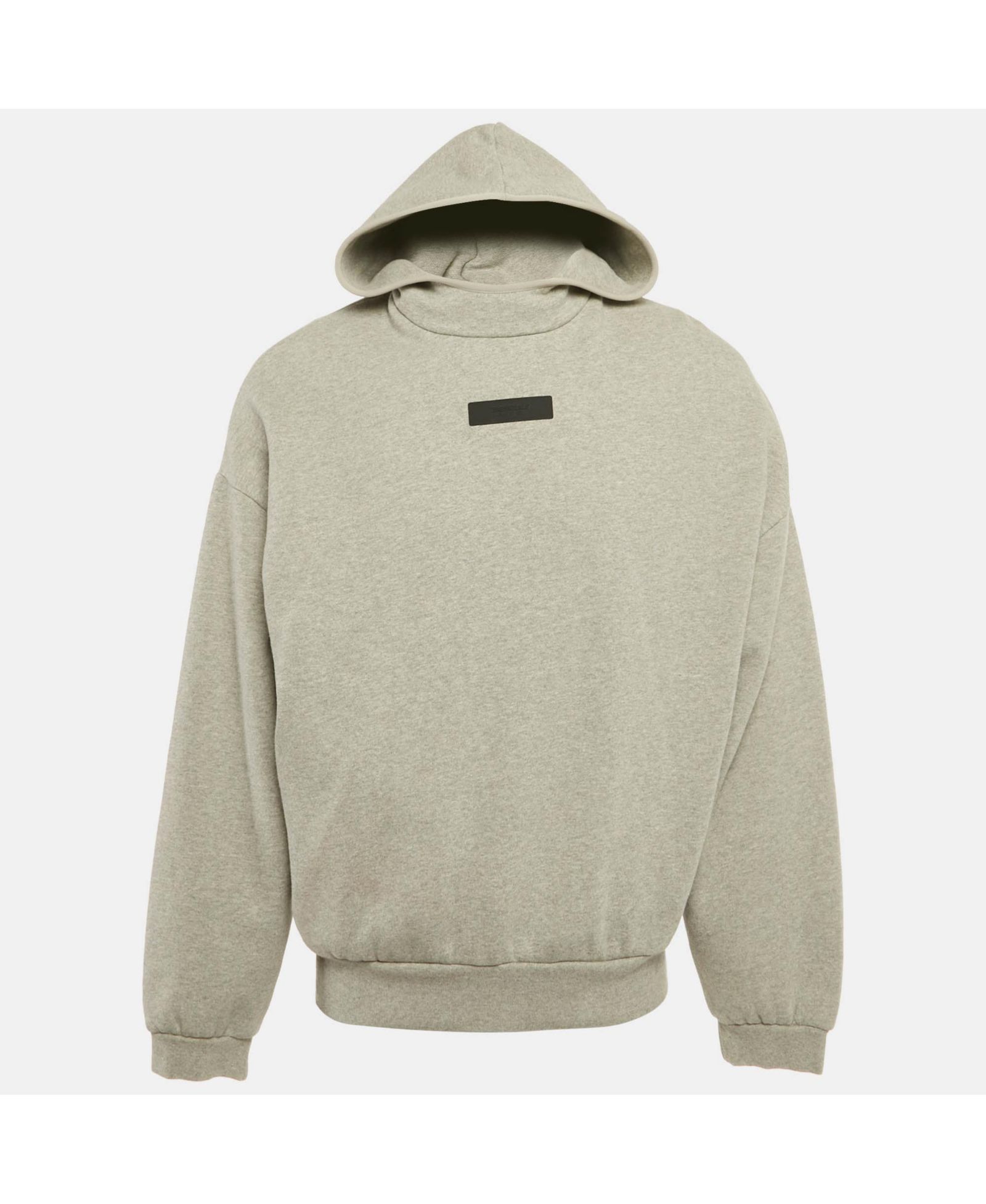 Мужская толстовка Pre-Owned Fear Of God Essentials Grey Logo Patch Cotton