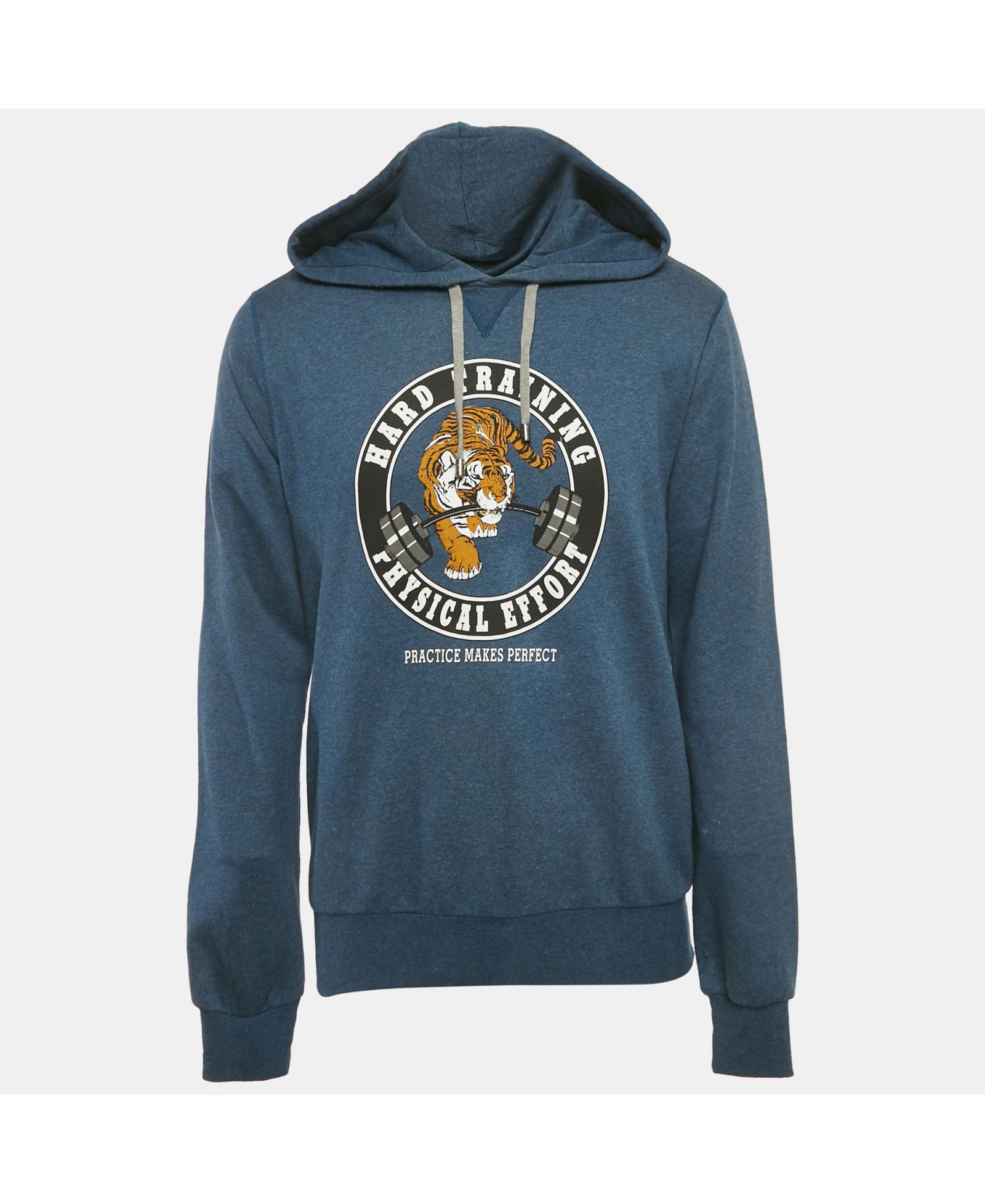 Pre-Owned Dolce & Gabbana Мужская хлопковая толстовка с принтом Tiger Print